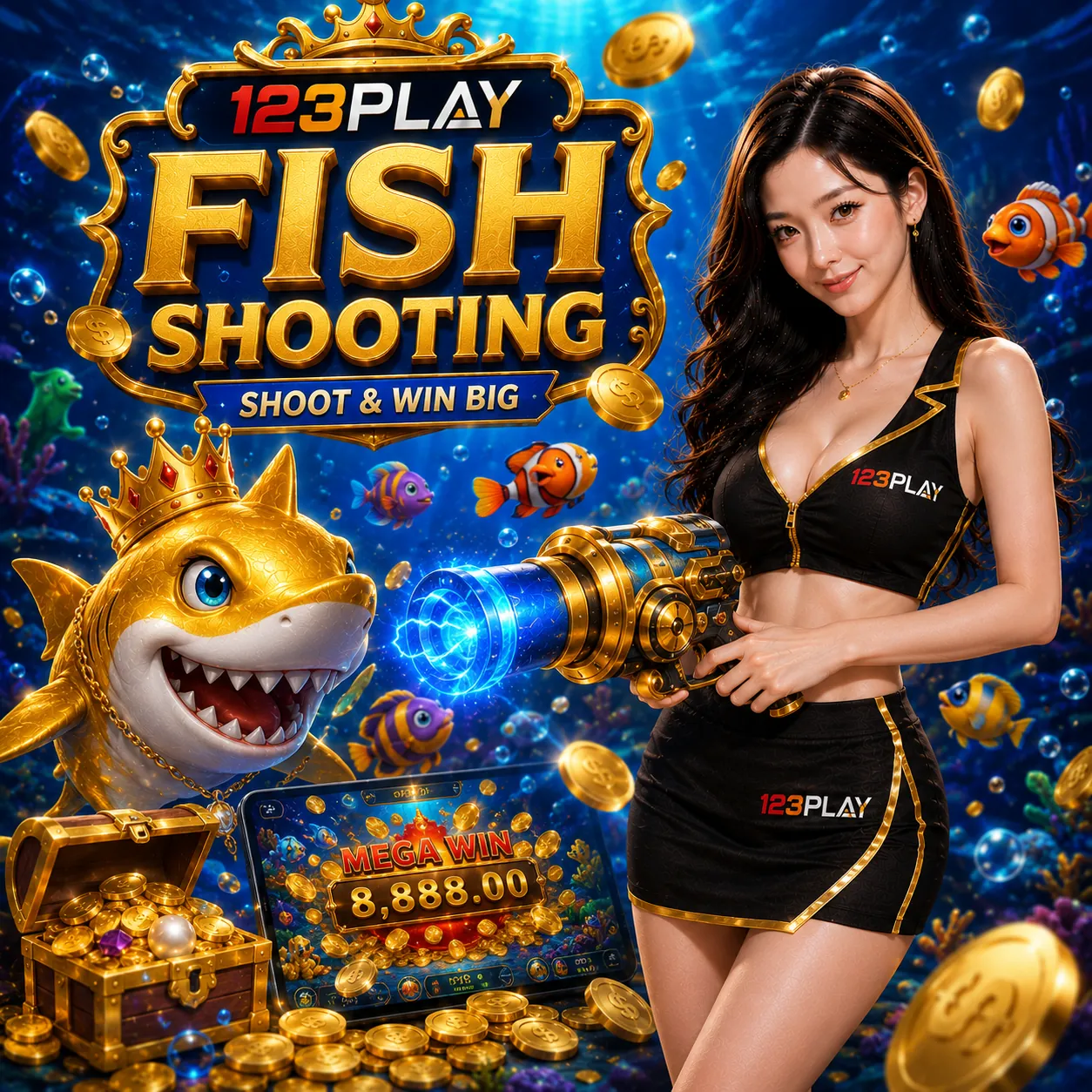 เกมยิงปลา 123PLAY