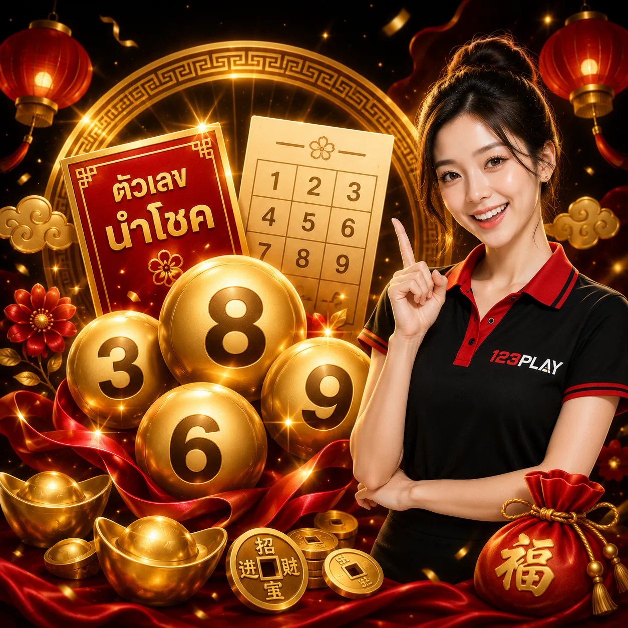 กิจกรรมทายผลหวย 123PLAY